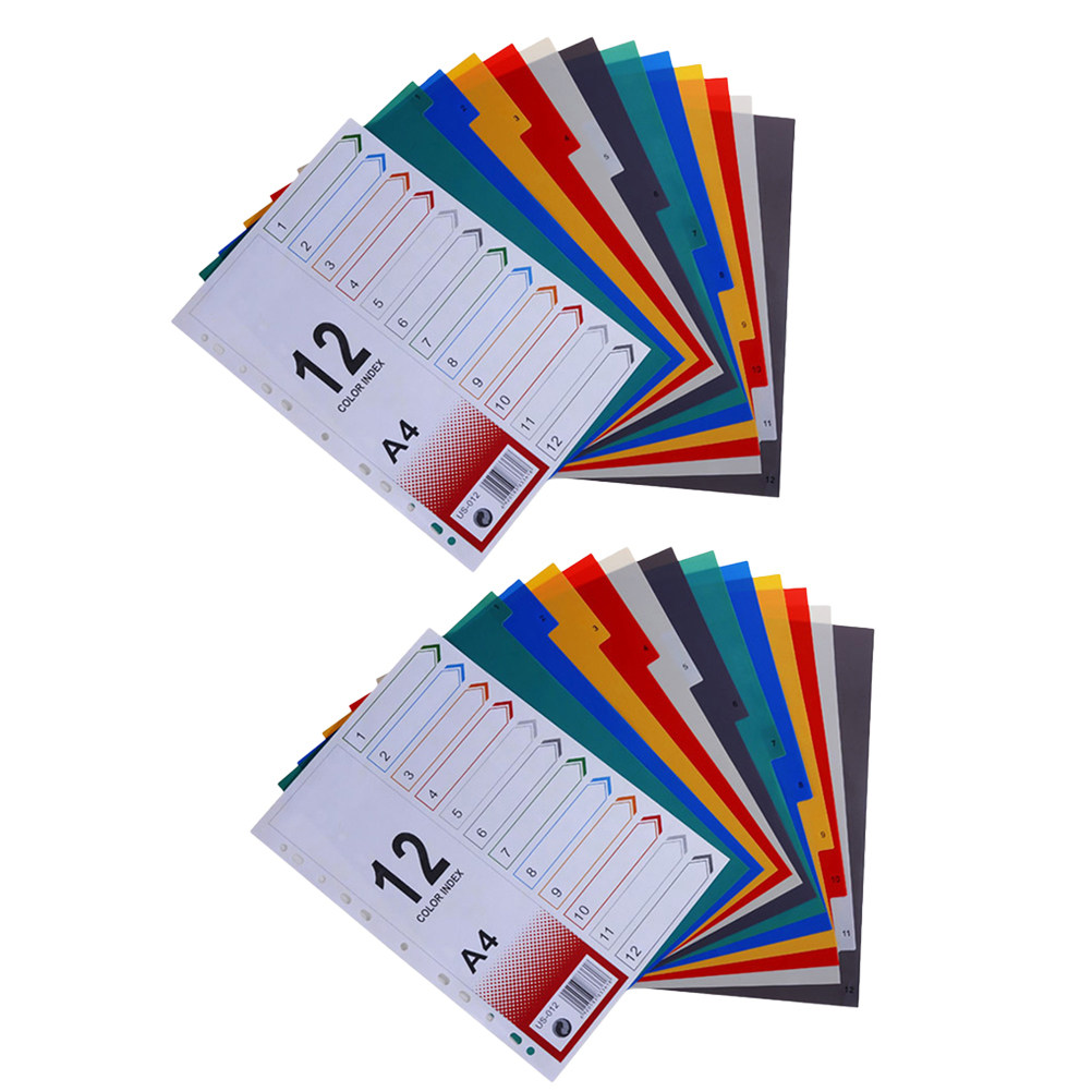Tab Divider A4 - 2Pcs Index Paper Refills Extra Wide