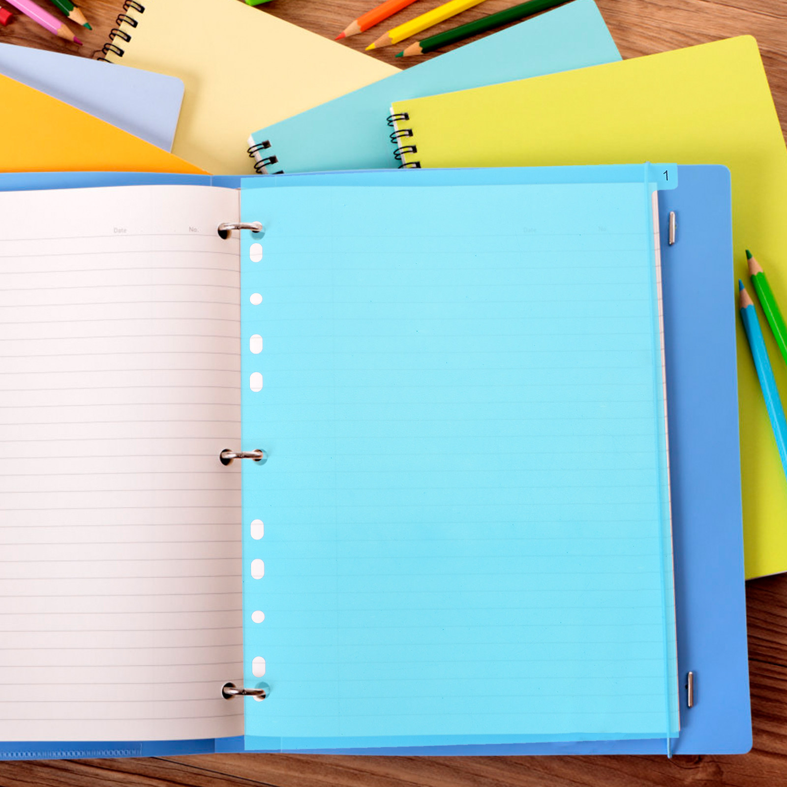 5Pcs Binder Dividers Colorful  - Tab Divider A4 review and price
