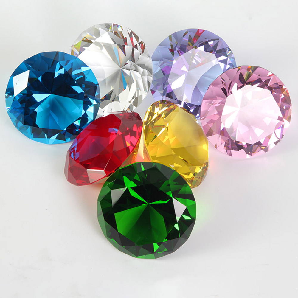 10 Colors Crystal Diamond Shap - Paper Weight Crystal review and price