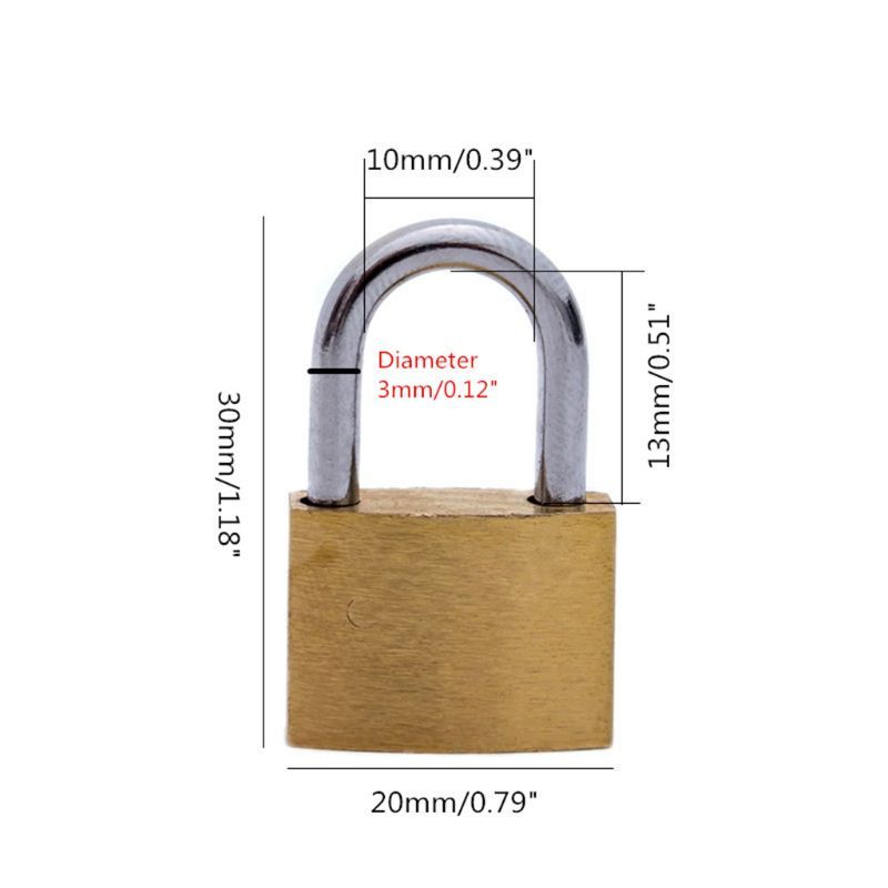 Brass Padlock with Keys, Small - Letter Opener Brass review and price